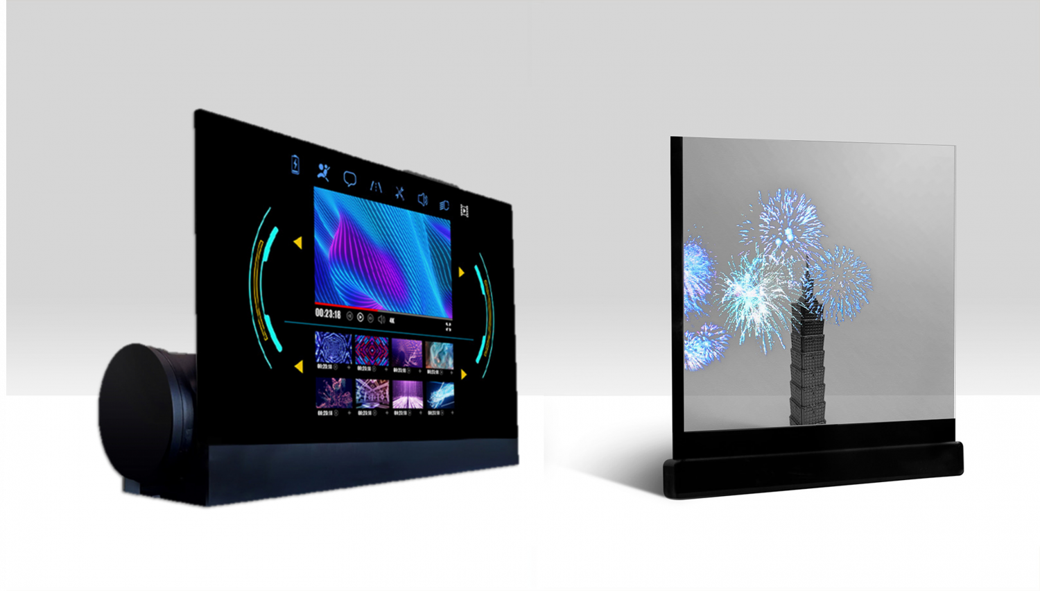 可卷式、折迭性、高透明